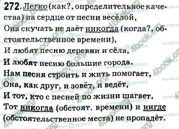 ГДЗ Російська мова 7 клас сторінка 272